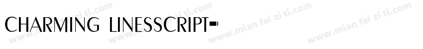 charming linesscript字体转换